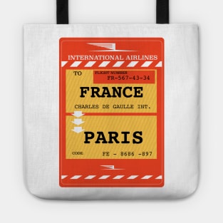 France, Paris vintage ticket Tote