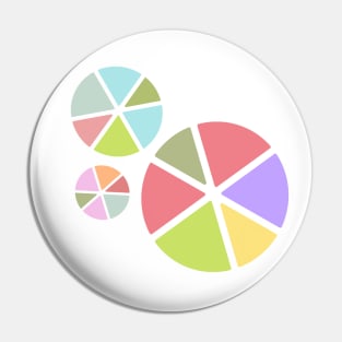 Colorful Rainbow Wheels Pin