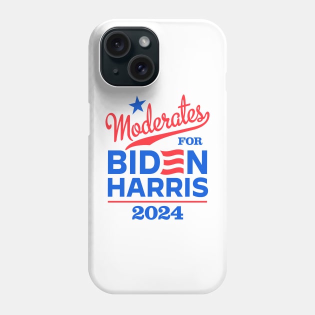 Moderates For Biden 2024 Phone Case by MotiviTees