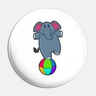 Elephant at Circus with Circus ball Pin