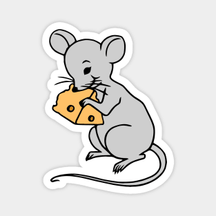 Mouse with Cheese Magnet