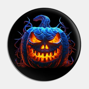 Scary Halloween Jack O'Lantern Pin