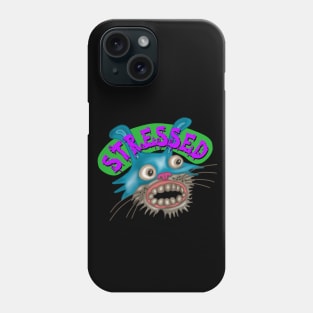 Stressed Bunny Green Purple Phone Case