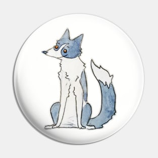 border collie dog sitting Pin