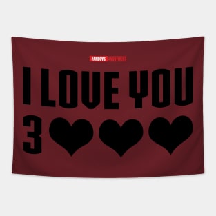 I Love You 3000 v4 (black) Tapestry