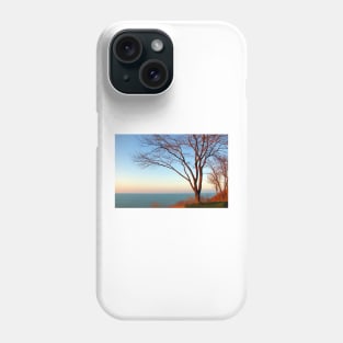 Sunset with the tree in setting sunlight. Phone Case