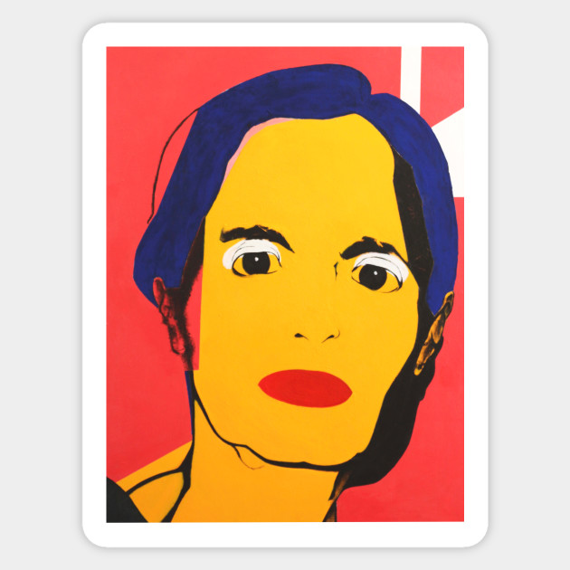 Pop Art Woman Face Pop Art Woman Sticker Teepublic Uk