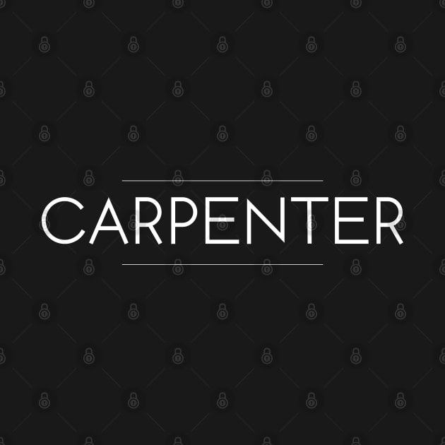 Carpenter Minimalist Design by Studio Red Koala