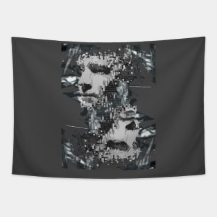 Two Sided Tech Face Card Tapestry