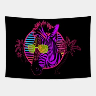 80s vibe zebra Tapestry