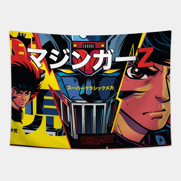 Mazinger Set Tapestry by Evil Never Wins