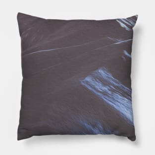 Blue Grey Mountains Oil Effects 2 Pillow