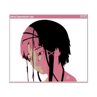 LAIN 2 SAD JAPANESE ANIME AESTHETIC T-Shirt