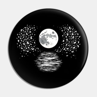 Moon Over Water Pin