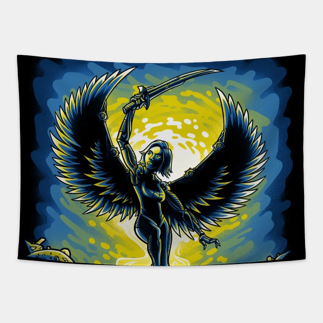 Resurrection Battle Angel Tapestry by Punksthetic