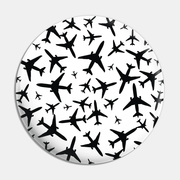 Random Airplanes Pattern Design Pin by Avion