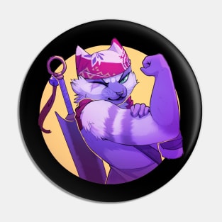 Meowscular Chef Pin