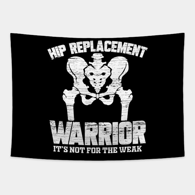 Hip Replacement Warrior Surgery Recover Tapestry by ChrisselDesigns