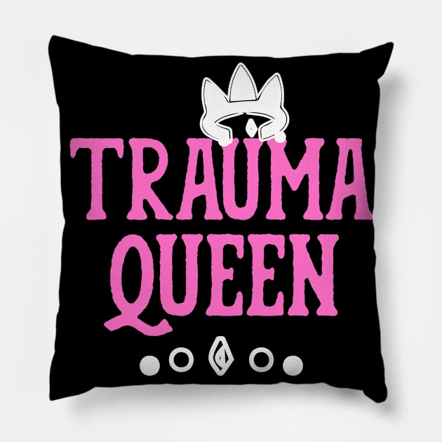 Trauma Queen funny Nursing Quote Nurse Gifts Pillow by Foxxy Merch