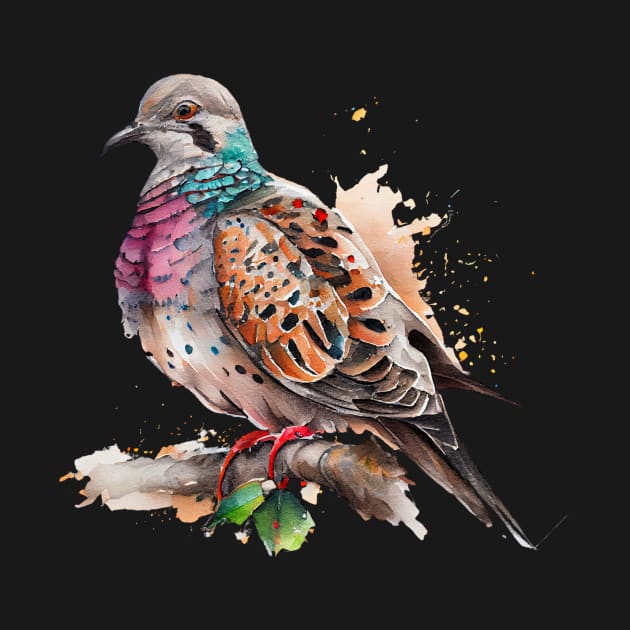 Turtle Dove Watercolor 6.0 by CreativeDesignsx