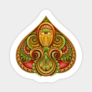 Decorative Pike, Ethnic Design Element Magnet