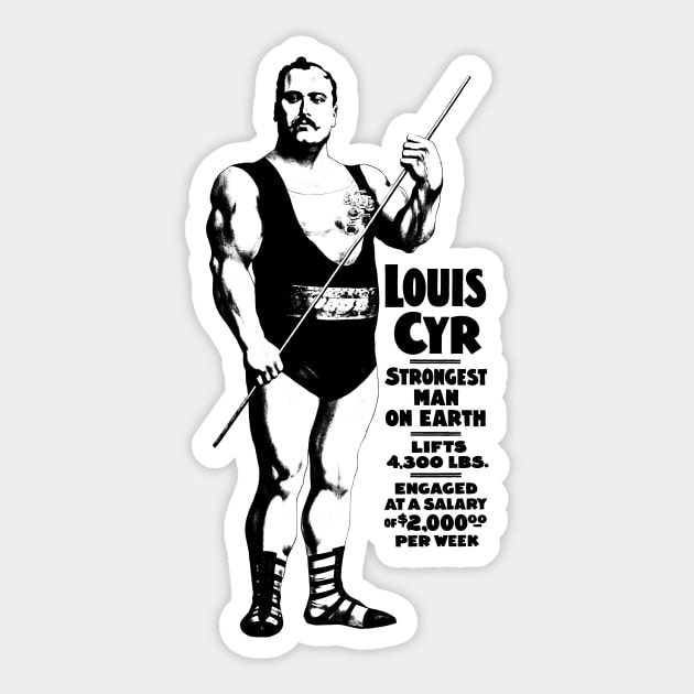Louis Cyr, Strongest Man on Earth T Shirt by Ouijawedge