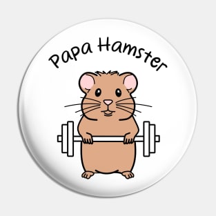 Papa Hamster Pride Pin