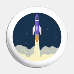 Space rocket launch. Pin