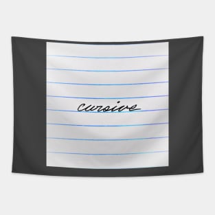 Perfect Cursive Tapestry