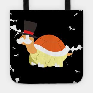 "Happy Halloween" Spooky Dapper Turtle Tote