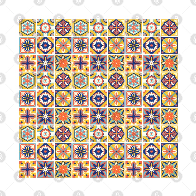 Azulejo #14- vector Portuguese Moorish pattern by GreekTavern