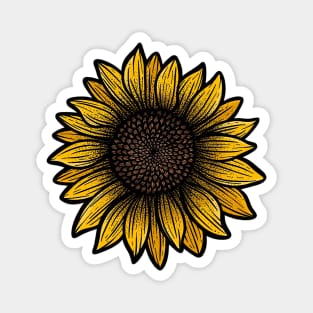 Golden Sunflower Magnet