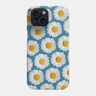 Cute Blue Daisy Pattern Phone Case