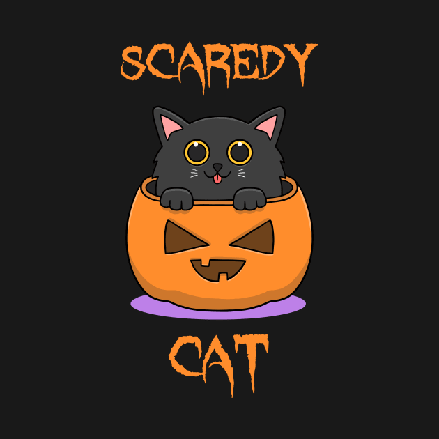 SCAREDY CAT PUMPKIN by Dieowl