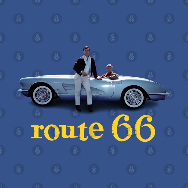 Route 66 - Corvette - 60s Tv Show by wildzerouk