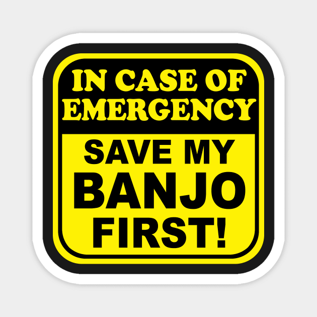 Save My Banjo Magnet by evisionarts