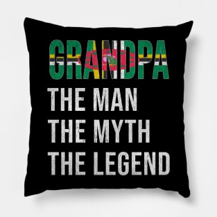 Grand Father Dominican Grandpa The Man The Myth The Legend - Gift for Dominican Dad With Roots From  Dominica Pillow