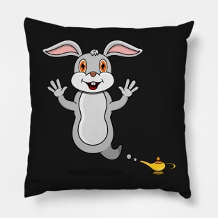 Cute Rabbit Ghost and Flying Pillow