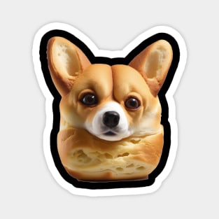 Bread Doggo Corgi Funny Magnet