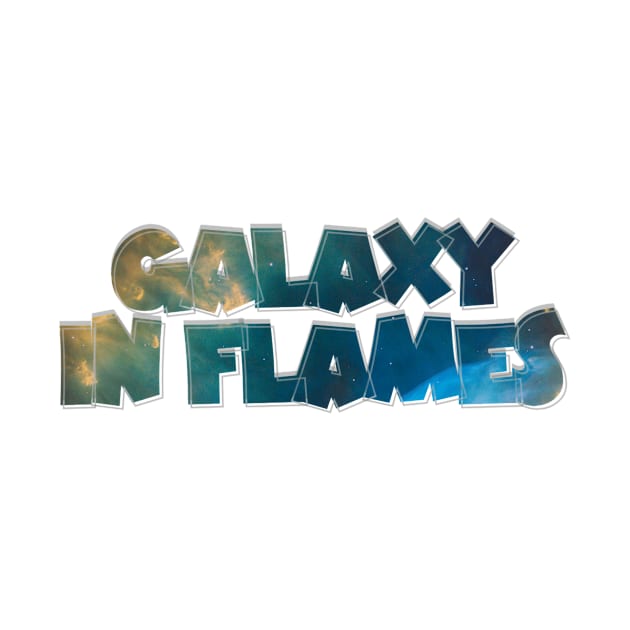 Galaxy in Flames by afternoontees