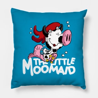 The Little Moomaid Cartoon Cow Mermaid Pillow