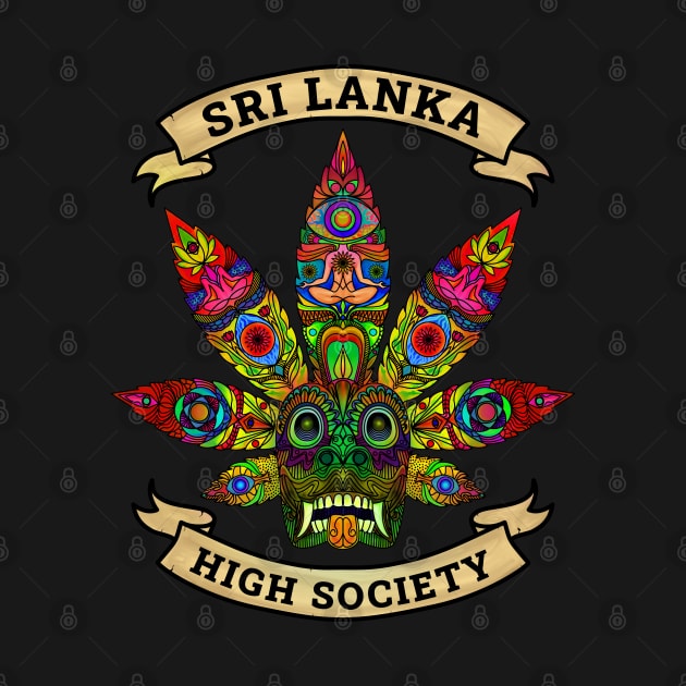 Sri Lanka Ganja Yaka Mask (Devil Mask) High Society iii by EYECHO