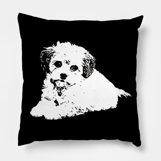 Maltipoo Pillow by DoggyStyles