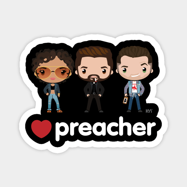 Love Preacher - Tulip, Jess & Cas Magnet by KYi