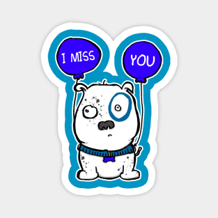 Blue Pooch 2 Magnet