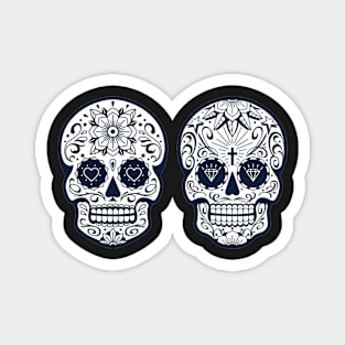 Mexican skull with patterns Magnet