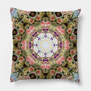 Multi-Color Mandala Kaleidoscope Pillow