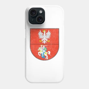 Podlasie Voivodeship // Vintage Look Faded Coat Of Arms Design Phone Case