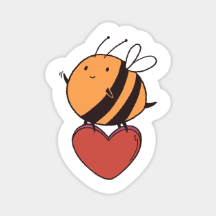 Valentine's Day is for Honey Bee Lovers Cute Magnet