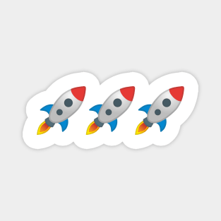 Rocket Emoji Magnet